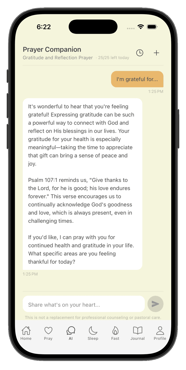 AI Prayer Companion